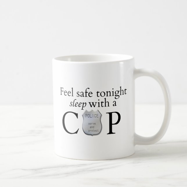 Fühlen Sie sich sicher heute Abend! Kaffeetasse (Rechts)