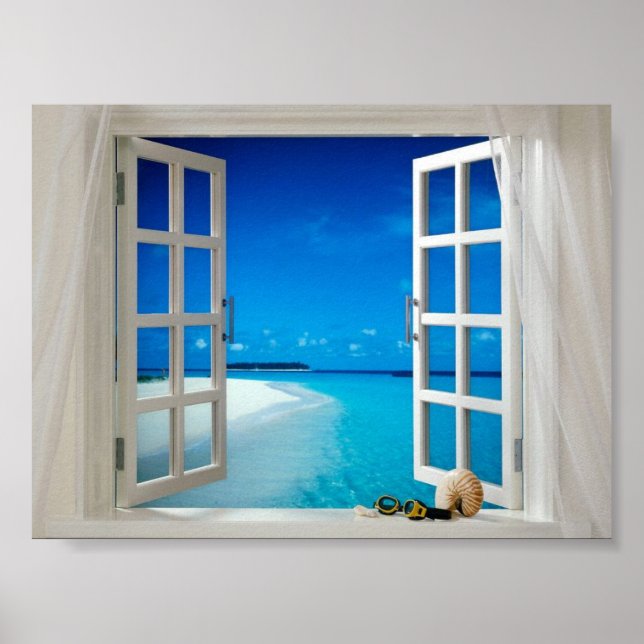 Fühlen Sie sich wie am Meer Poster (Vorne)