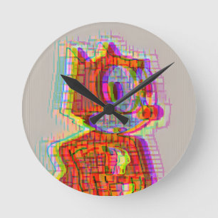 Fühlende Phelix Runde Wanduhr