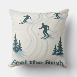 Fühlt den Rausch Ski-Wurfkissen-Geschenk für Skili Kissen