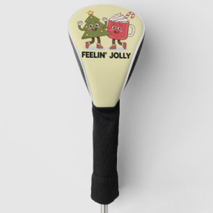 Fühlt sich fröhlicher Weihnachtsbaum Kaffeeliebhab Golf Headcover