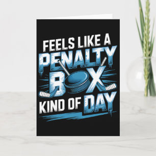 Fühlt sich wie eine Strafbox an Funny Hockey Karte