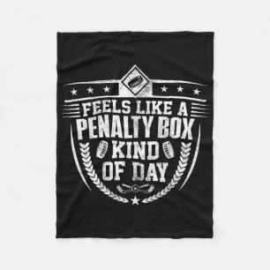 Fühlt sich wie eine Strafbox an Funny Ice Hoc Fleecedecke