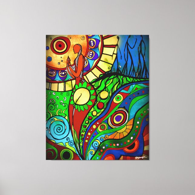 Fühlt sich wie Frühling (überzogene Canvas) Leinwanddruck (Vorderseite)