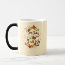 Fühlt sich wie Herbst Herbst verlässt Kaffee Tasse