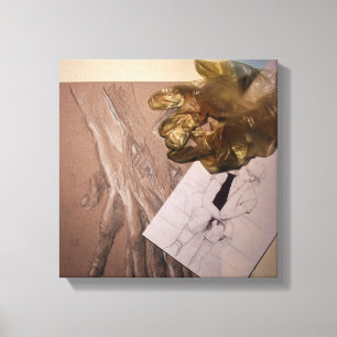 Fühlt sich wie seltsame oder Wartend Leinwand Zeic