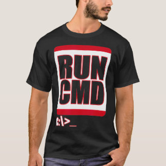 Führen Sie CMD Funny Computer Science Nerd Coder a T-Shirt