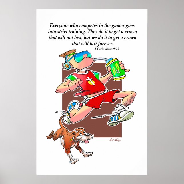 Führen Sie das gute Rennen durch Poster (Vorne)