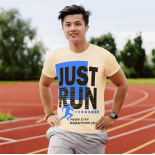Führen Sie einfach den Marathon-Runner Track Renne T-Shirt