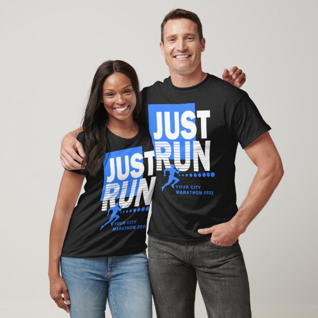 Führen Sie einfach Ihr Rennen für den City Maratho T-Shirt (Unisex)