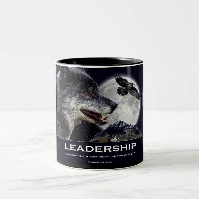Führende Motivierend Geschenke Zweifarbige Tasse (Mittel)