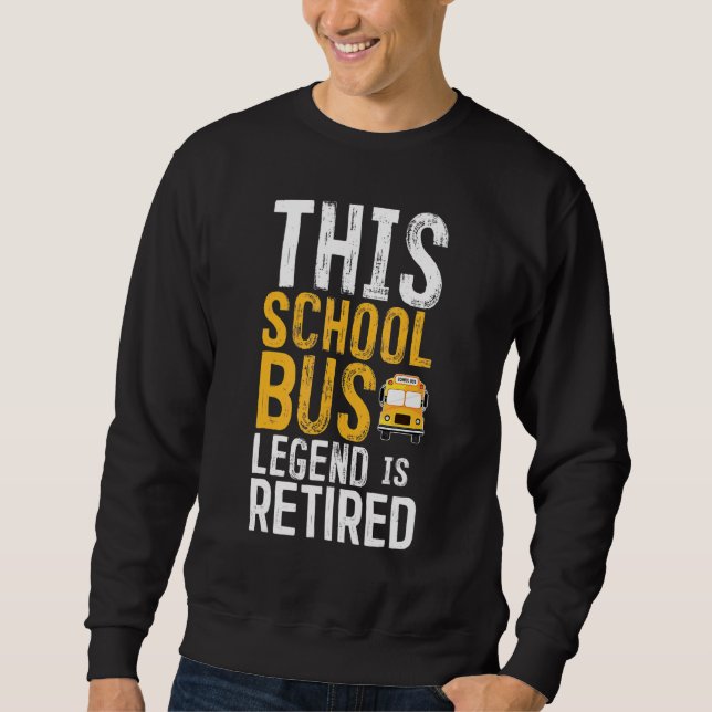 Führender Schulbusfahrer Sweatshirt (Vorderseite)