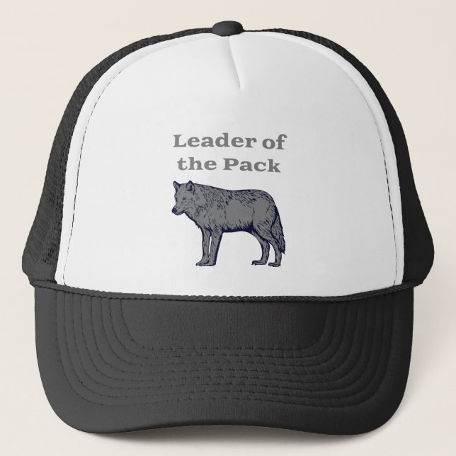 Führer des Pack Wolf Truckerkappe (Vorderseite)