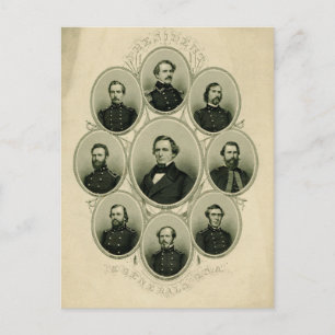 Führer des Südens im Zivilen Krieg Postkarte