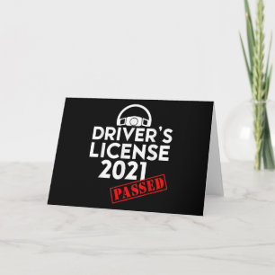 Führerschein 2021 hat Geschenke zum ersten Mal bes Einladung