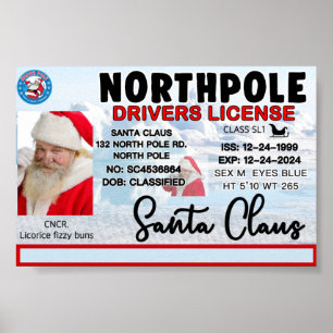 Führerschein des Weihnachtsmanns Poster