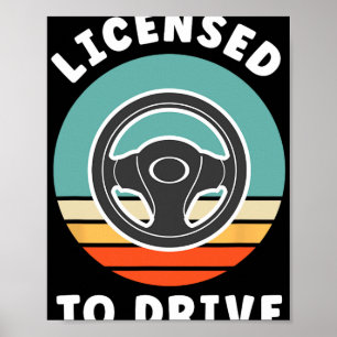 Führerschein-Neuling Führerschein-Feier Teenager-F Poster