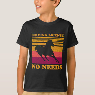 Führerschein Nr. der Anforderungen - Pferd Lover- T-Shirt