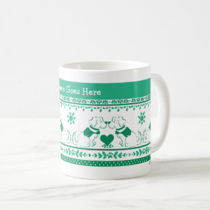 Führhund-Servicehund-Welpen-Training Golden Grün Kaffeetasse