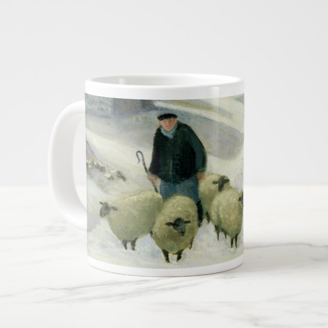 Führung der Schafe Jumbo-Tasse (Vorderseite Links)