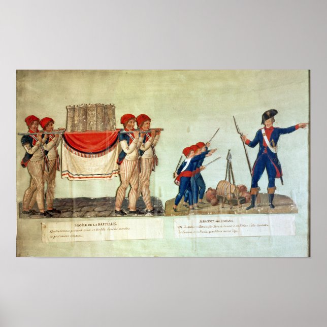 Führung des Modells der Bastille Poster (Vorne)