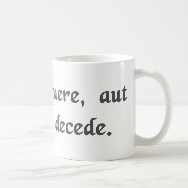 Führung, folgen oder verlassen eine Weise Kaffeetasse (Rechts)