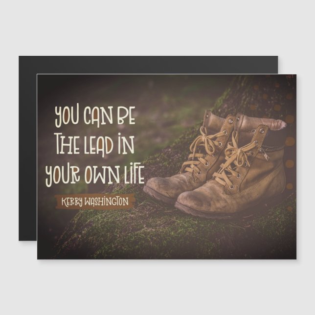 Führung in Ihrem eigenen Leben Magnetkarte (Vorne/Hinten)