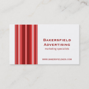 Führungskraft Bars Business Card, Dunkelrot Visitenkarte