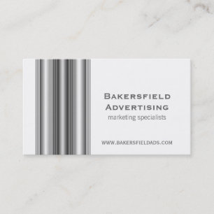 Führungskraft Bars Business Card, grau Visitenkarte
