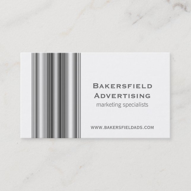 Führungskraft Bars Business Card, grau Visitenkarte (Vorderseite)