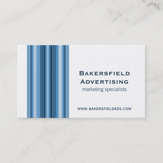 Führungskraft Bars Business Card, helles Blau Visitenkarte (Vorderseite)