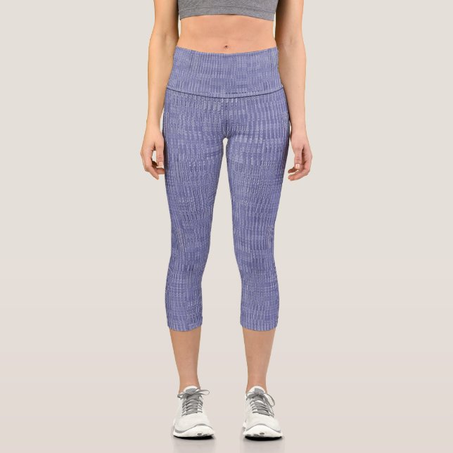 Führungskraft Blue Capri Leggings (Vorderseite)