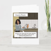 Führungskraft Director Danke, Card