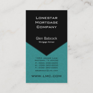 Führungskraft Edge Business Card, Aquamarin Visitenkarte