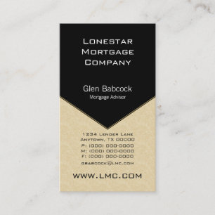 Führungskraft Edge Business Card, Champagner Visitenkarte