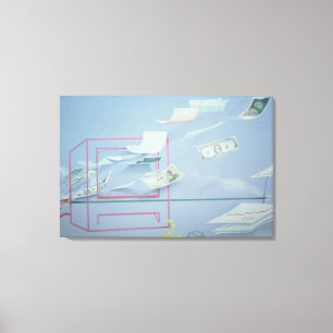 Führungskraft-Geld I Leinwanddruck