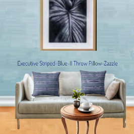 Führungskraft gestrichen Blau II Kissen