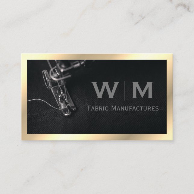 Führungskraft Gold Classic Monogramm | Herstellung Visitenkarte (Vorderseite)
