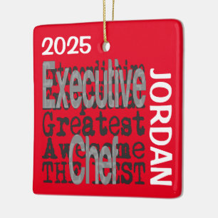 Führungskraft Koch Extraordinaire CUSTOM Keramikornament