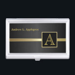 Führungskraft Maskulinstil | Monogramm Visitenkarten Etui<br><div class="desc">Berufliche Inhaber von Visitenkarten. ✔ HINWEIS: ÄNDERN SIE NUR DIE VORLAGEBEREICHE, DIE SIE BENÖTIGEN! 😀 Sie können den Text bei Bedarf entfernen und neu hinzufügen, was immer Sie möchten und welchen Schriftart Sie möchten. 📌 Wenn Sie weitere Anpassungen benötigen, klicken Sie bitte auf den Button "Weitere Anpassungen vornehmen" oder "Design...</div>
