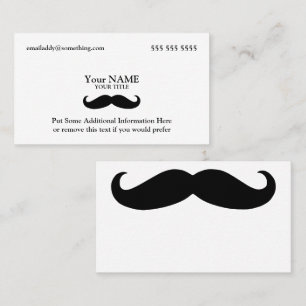 Führungskraft Mustache Visitenkarte