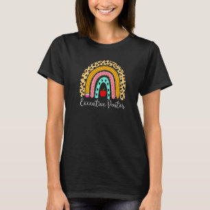 Führungskraft Pastor Leopard Regenbogen zurück zur T-Shirt