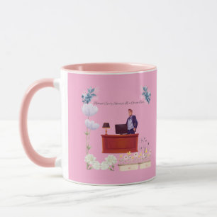 Führungskraft rosa tasse