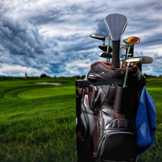 Führungskraft Streifen blau Golf Headcover (Add a casual business-like style, to your golf clubs, with this Executive Striped Blue Design!)
