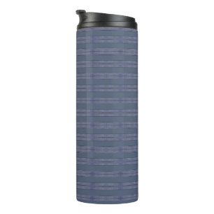 Führungskraft Streifen blau Thermosbecher