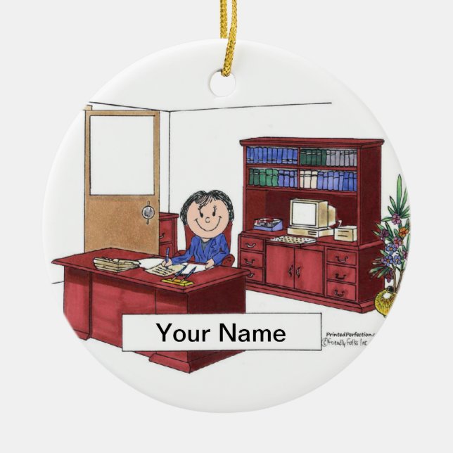Führungskraft — Weiblich Keramik Ornament (Vorne)