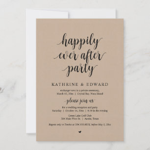 Fuite de mariage, invitation à la fête pour toujou