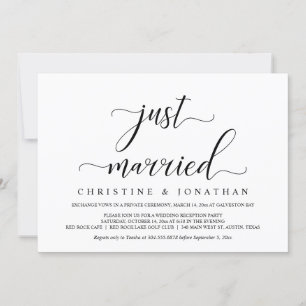 Fuite de mariage, Invitation à une réception éléga