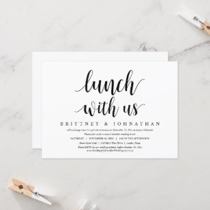 Fuite en amoureux, déjeuner avec nous, invitation 