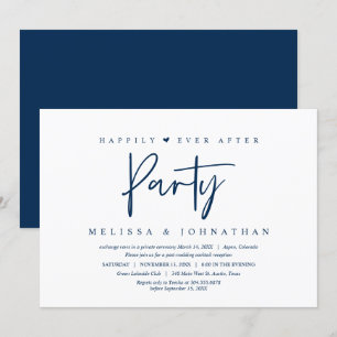 Fuite en mariage, invitation à la fête de bonheur